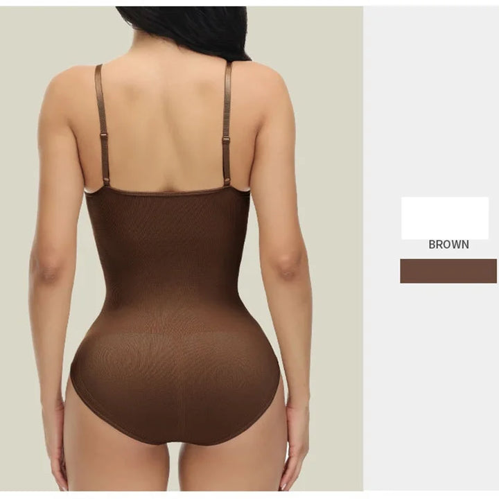 V-Neck Bodysuit Thin Straps