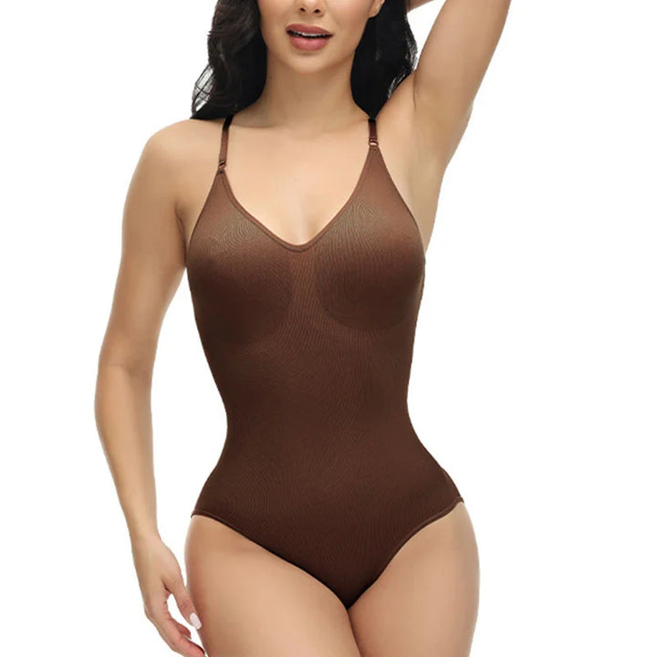 V-Neck Bodysuit Thin Straps